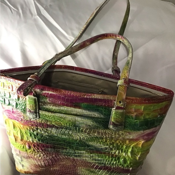 Brahmin Multicolor Croc-Embossed Tote - Picture 3 of 8
